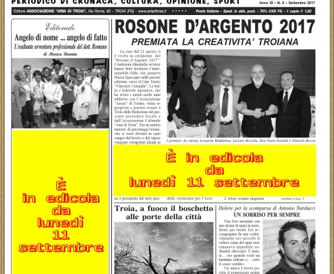 Aria di Troia e del preappennino settembre 2017
