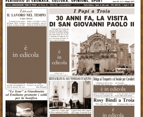 Aria di Troia e del preappennino maggio 2017