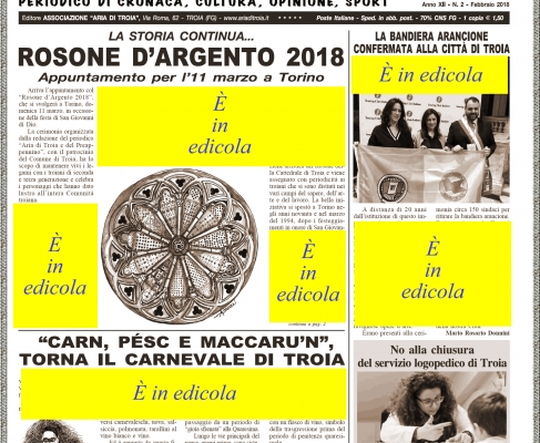 Aria di Troia e del preappennino febbraio 2018