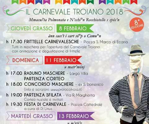 Sckrì sckrì sckro'...2018 - VIII ediz. del carnevale troiano