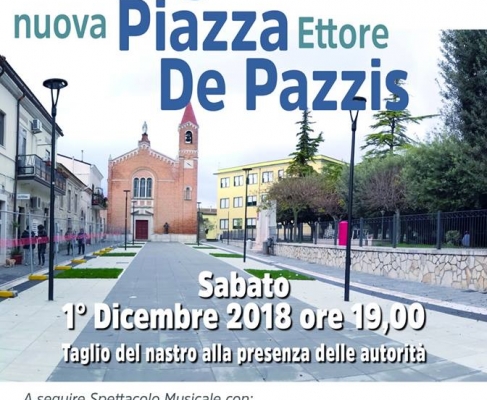Troia: la nuova piazza Ettore De Pazzis