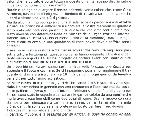Natale 2018 - Appello Missionari Comboniani