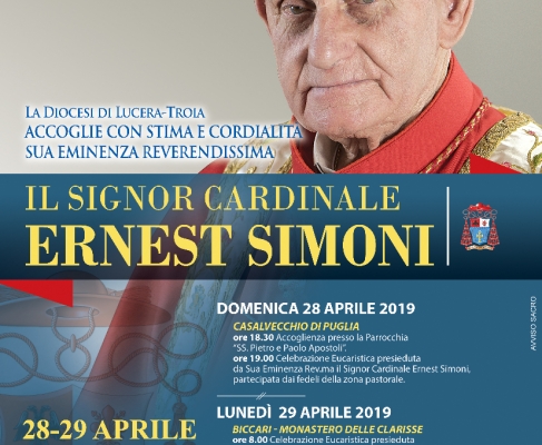 Visita del cardinal Ernest Simoni alla diocesi di Lucera-Troia