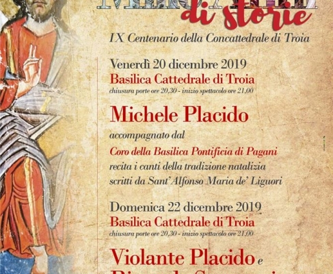Michele e Violante Placido con Riccardo Scamarcio a Troia