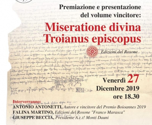 Troia - Premio Boioannes 2019