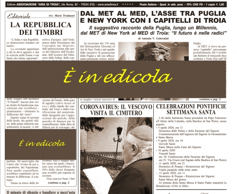Aria di Troia e del preappennino Aprile 2020