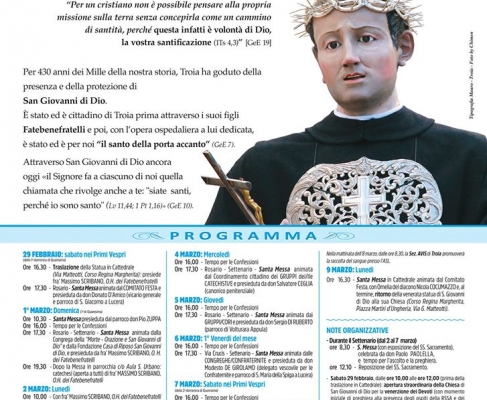 Festa di San Giovanni di Dio 2020