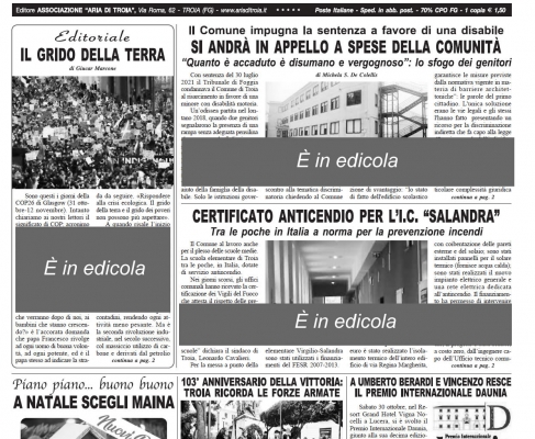 Aria di Troia e del preappennino novembre 2021