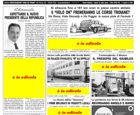 Aria di Troia e del preappennino gennaio 2022