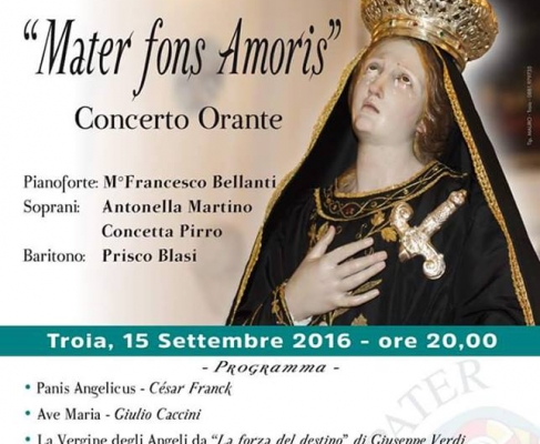 Concerrto per la festa della B. V. Maria Addolorata