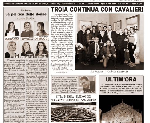 Aria di Troia e del preappennino Giugno 2019