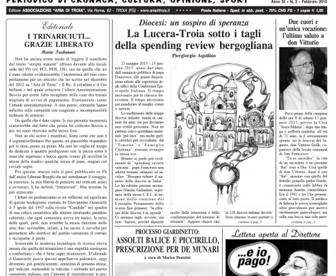 Aria di Troia e del Preappennino Febbraio 2015